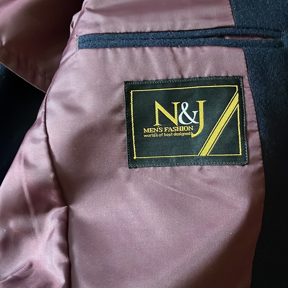 Vintage Navy Blue Wool Blazer - small size - Picture 6 of 8